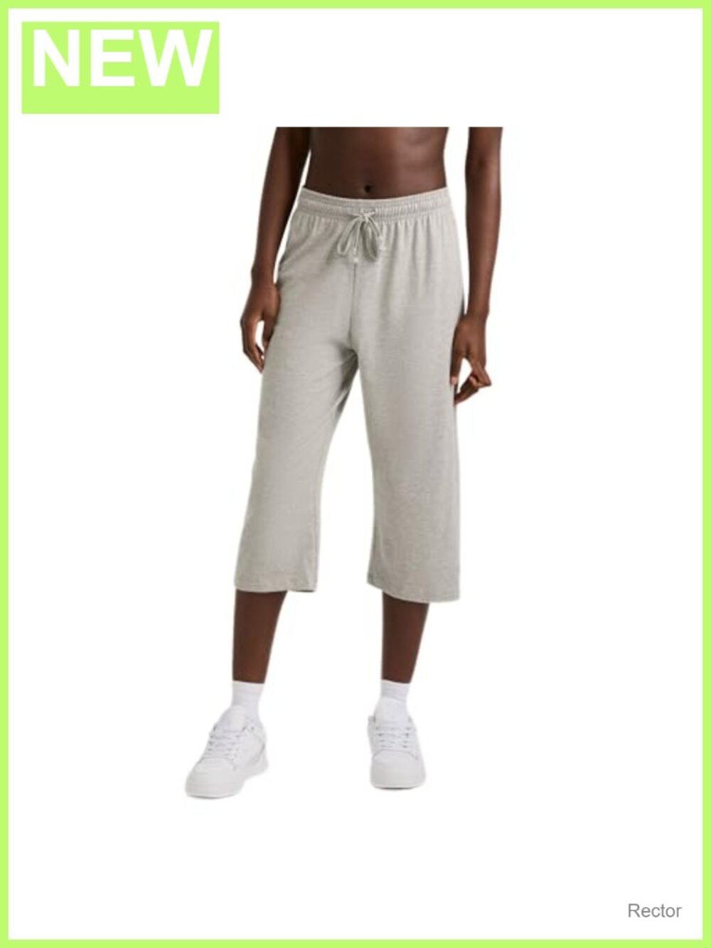 Champion Jersey Knit Capri Lounge Pants Women's Yoga Sweatpants Mid Rise 18"